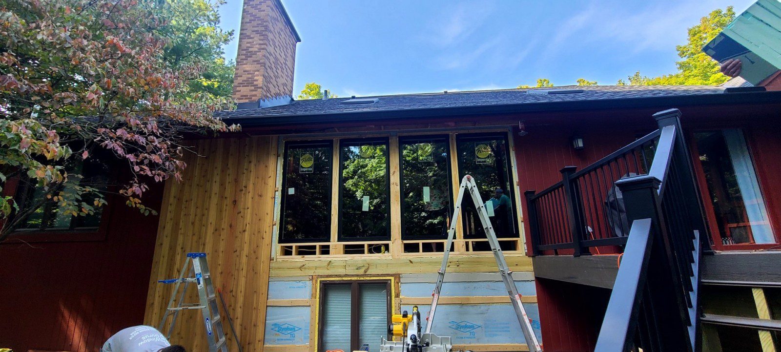 New window installation on residential home – energy-efficient upgrade