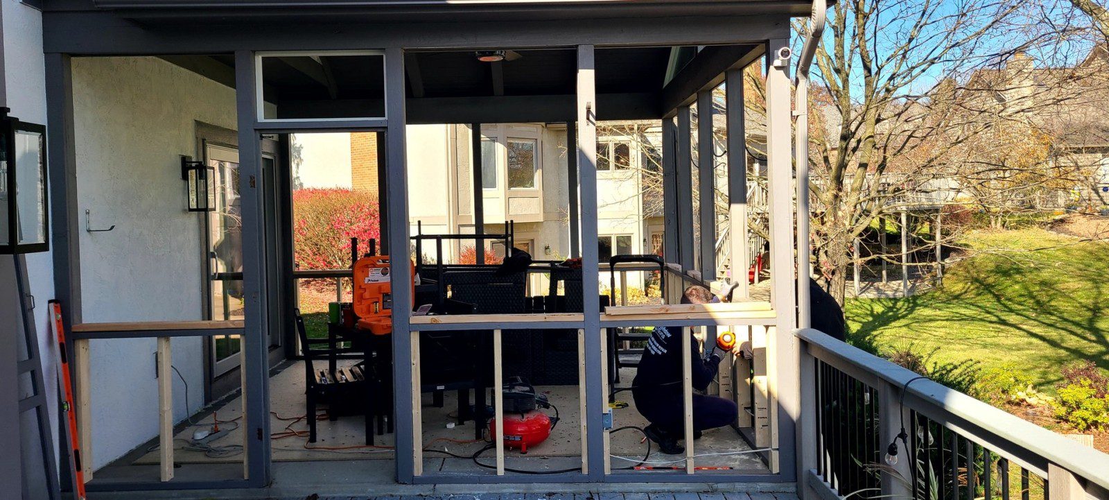 Complete window replacement in a modern home