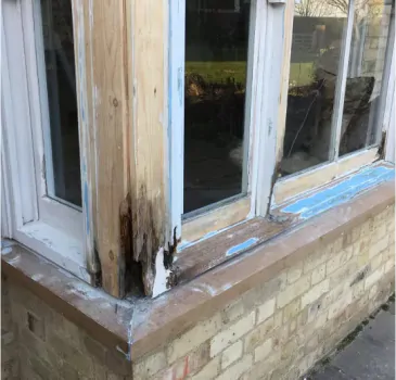 Damaged Vinyl Window Seal